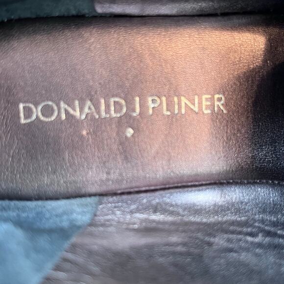 Donald J. Pliner Black and Gray Sequin Loafers - Picture 2 of 10